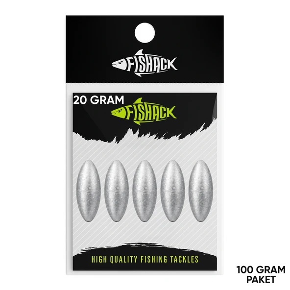 Gezer Olta Kurşunu - Kıstırma (Zeytin) Kurşun - 20 Gram - 100 Gr Paket ürün görseli 1
