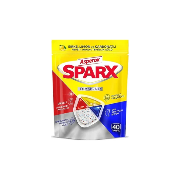 Asperox Sparx Bulaşık Makinesi Tableti 40'lı ürün görseli 1