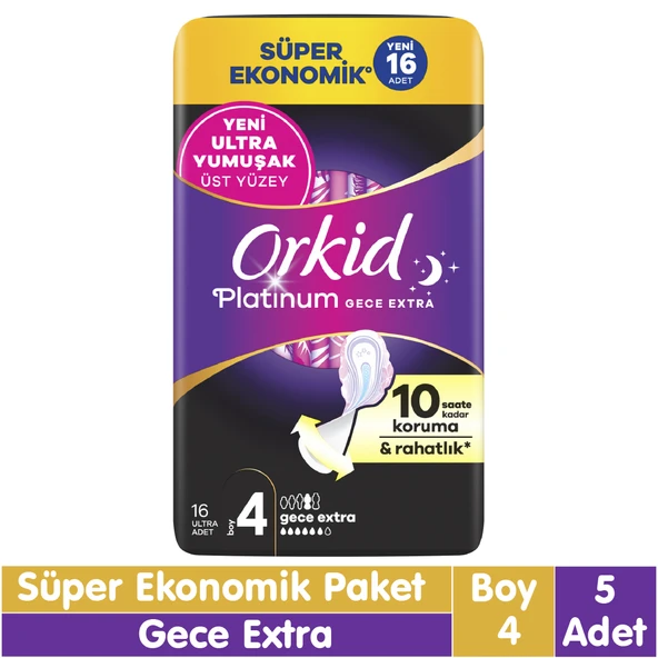 Orkid Platinum Gece Ekstra Süper Ekonomik Paket 16x5 80 Adet ürün görseli 1
