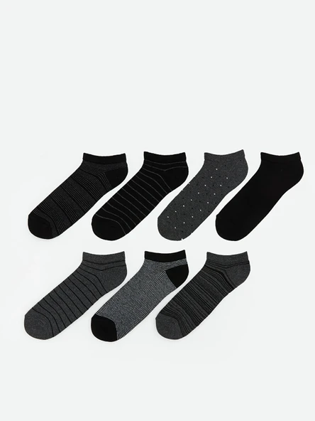 LCW ACCESSORIES Karışık Desenli Erkek Patik Çorap 7'li ürün görseli 1
