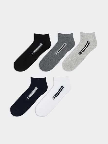 LCW ACCESSORIES Karışık Desenli Erkek Patik Çorap 5'li ürün görseli 1