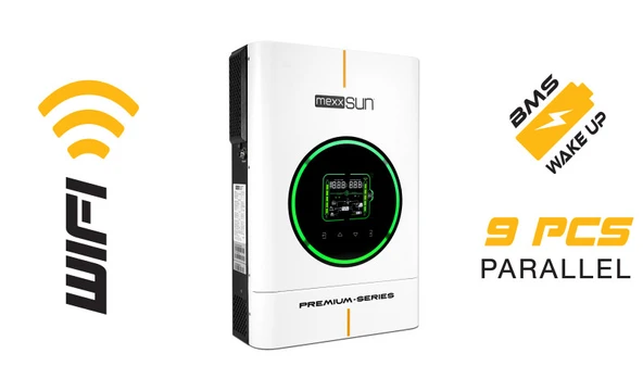MEXXSUN MEXX-P6kW - Premium 48V 6kW (Paralel /Wi-Fi/ Dual Output) ürün görseli 1