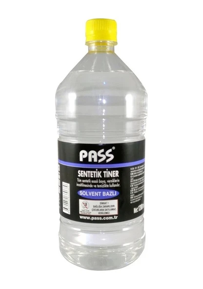 Pass Sentetik Tiner Küçük Galon 1250 Ml (1000 Gr ) 1 Litre ürün görseli 1