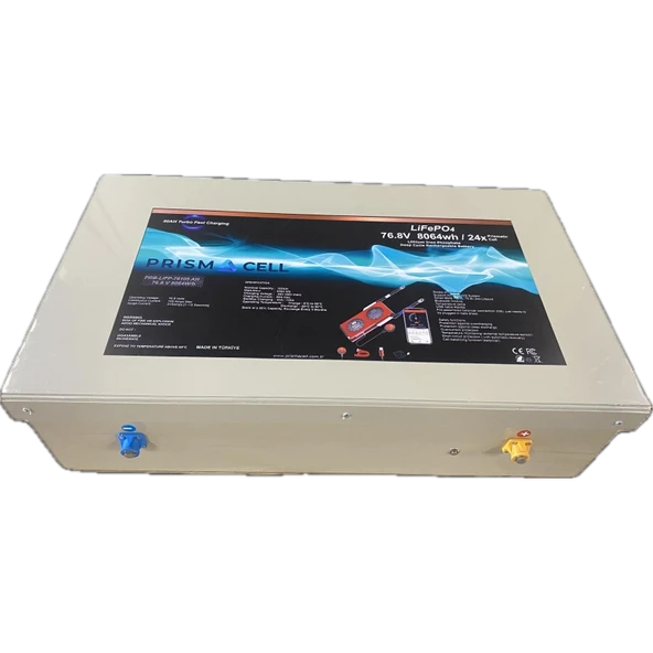 Prismacell 76,8 Volt 105ah LiFePO4 Elektrikli Araba Yuki AMY Motor Aküsü Bataryası ürün görseli 1
