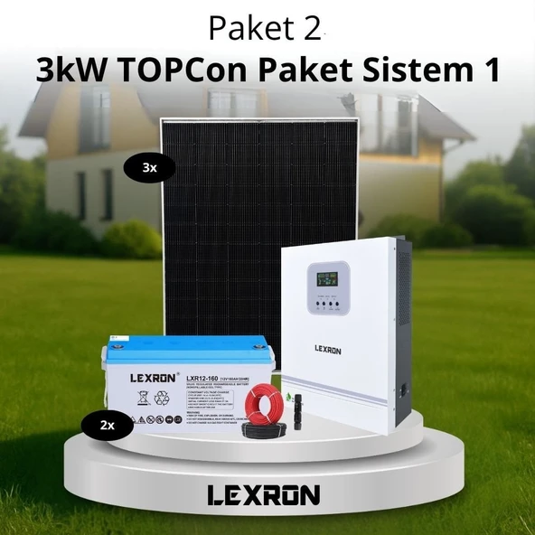 Urla Solar 3kW TOPCON PAKET SİSTEM 1 (PAKET 2) ürün görseli 1