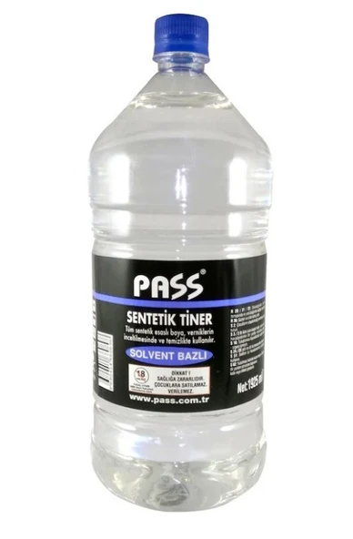 Pass Sentetik Tiner Büyük Galon 1925 Ml (1500 Gr ) 1,5 Litre ürün görseli 1