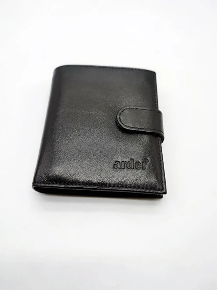 Dışdan Çıtçıtlı Bozuk Para Bölmeli Spor Deri Cüzdan ürün görseli 1
