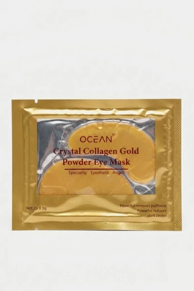 Ocean Kristal Kolajen Göz Maskesi 1 Çift Gold ASU-1106 ürün görseli 1