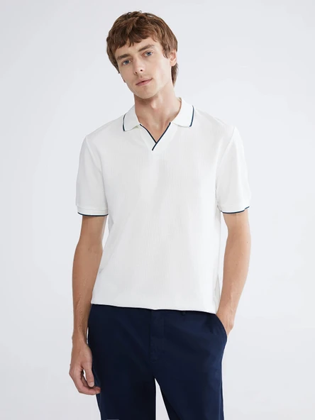 SOUTHBLUE Ekru Polo Yaka Erkek Tişört ürün görseli 1