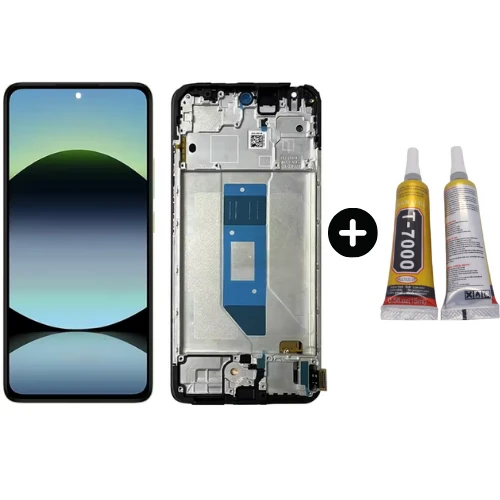 Xiaomi Redmi Note 14 4G 24117RN76G Uyumlu Çıtalı HK Lcd Ekran Dokunmatik + B7000 ürün görseli 1