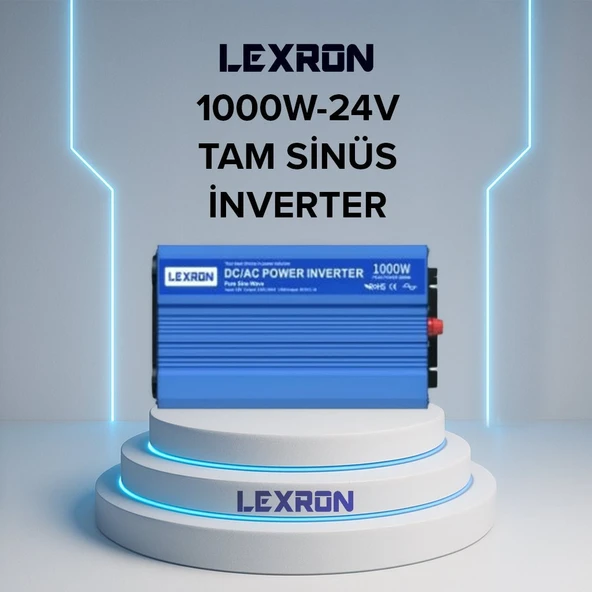 Lexron 1000W 24V 1000 WATT TAM SİNÜS İNVERTER ürün görseli 1