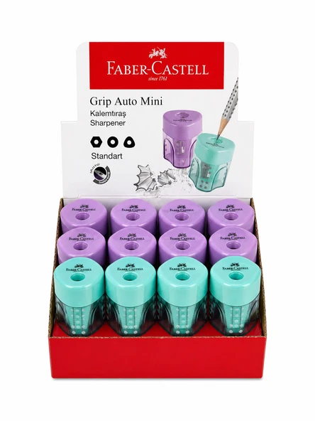 FABER-CASTELL GRİP AUTO MİNİ KALEMTIRAŞ PASTEL ürün görseli 1