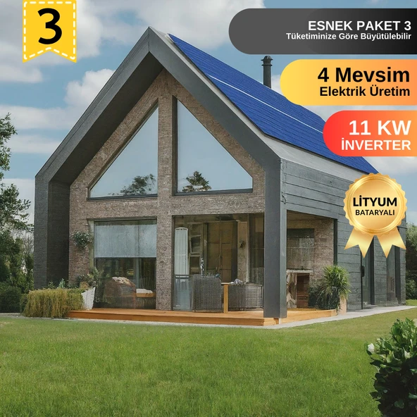Urlasolar Konfor Paket 11KW Tam Sinüs Akıllı İnverter Kapasite Artırılabilir Güneş Enerji Paketi ürün görseli 1