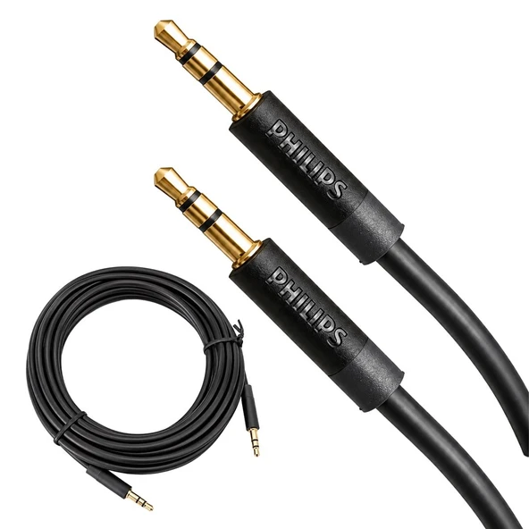 Philips SWR2102S/93 5 Metre 3.5Mm Erkek - Erkek Aux Stereo Ses Kablosu Hi-Fi ürün görseli 1