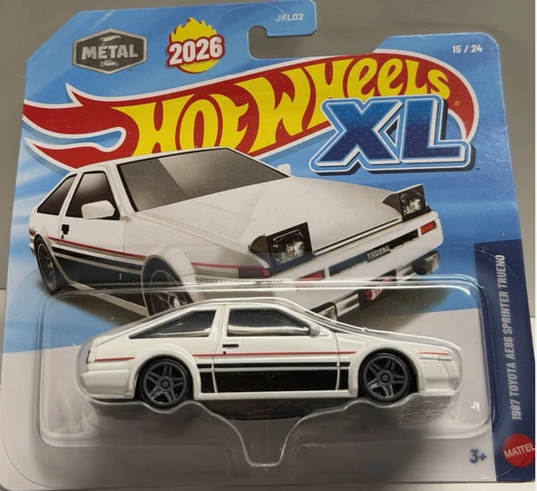 2026 HOT WHEELS XL 1:43 SCALE 1987 TOYOTA AE86 SPRINTER TRUENO ürün görseli 1