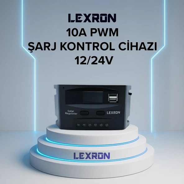 Lexron 10A PWM ŞARJ KONTROL CİHAZI ürün görseli 1