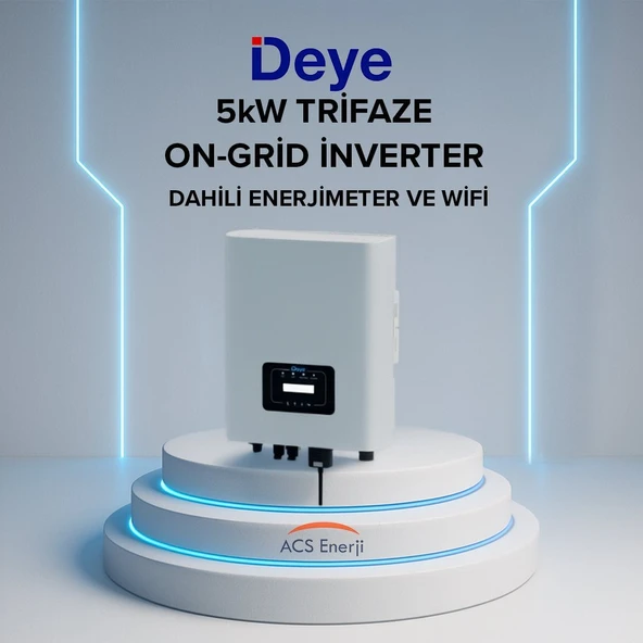Deye 5KW ON-GRİD TRİFAZE İNVERTER ürün görseli 1