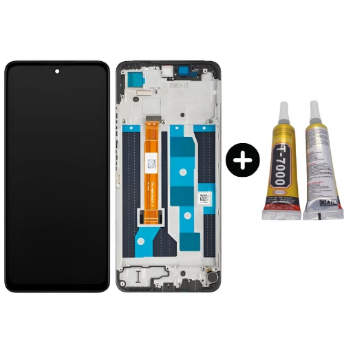Oppo Realme C65 RMX3910 Uyumlu Çıtalı HK Lcd Ekran Dokunmatik + B7000 ürün görseli 1