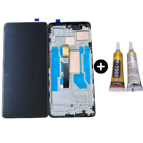 İnfinix Note 30 Vip X6710 Uyumlu Çıtalı Servis Lcd Ekran Dokunmatik Siyah + B7000 ürün görseli 1