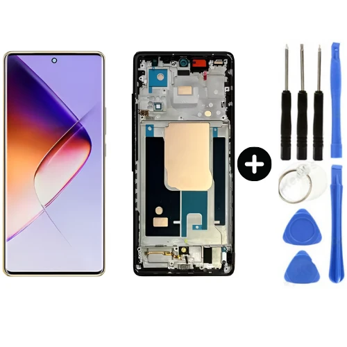İnfinix Note 40 Pro 4G X6850 Uyumlu Çıtalı Lcd Ekran Dokunmatik Siyah + Tamir Seti ürün görseli 1