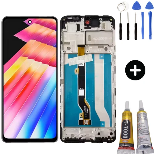 İnfinix Hot 30 X6831 Uyumlu Çıtalı Lcd Ekran Dokunmatik + Montaj Seti ürün görseli 1