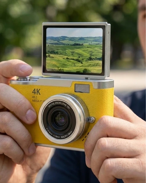 Yeni Nesil Dijital Kamera 48 MP 4K Video Zoomlu Selfie ve Vlog Kamera ürün görseli 1