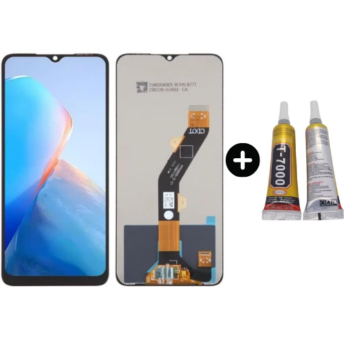 Tecno Smart 7 HD X6516 Uyumlu Servis Lcd Ekran Dokunmatik + B7000 ürün görseli 1