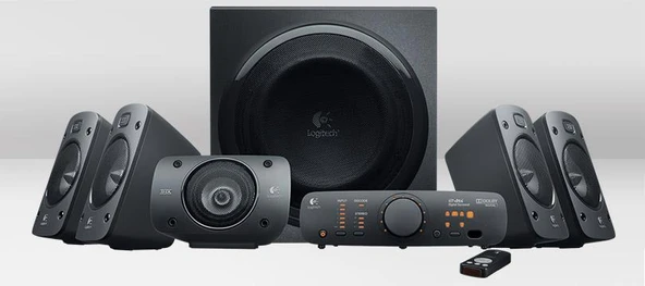 LOGITECH Z906 500W 5+1 SURROUND SES HOPARLÖR SİYAH 980-000468 ürün görseli 1