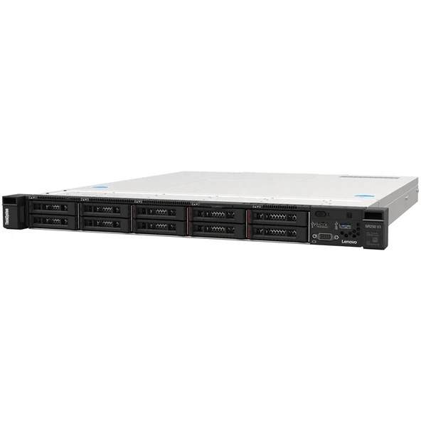 LENOVO THINKSYSTEM SR250 7DCLA00LEA V3 INTEL XEON E-2434 1X16GB 8X2.5 1X800W 3 YIL YERİNDE GARANTİ ürün görseli 1
