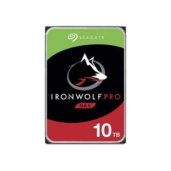 10 TB SEAGATE 3.5 IRONWOLF PRO SATA3 7200RPM 256MB ST10000NT001 (5 YIL RESMI DIST GARANTILI) ürün görseli 1