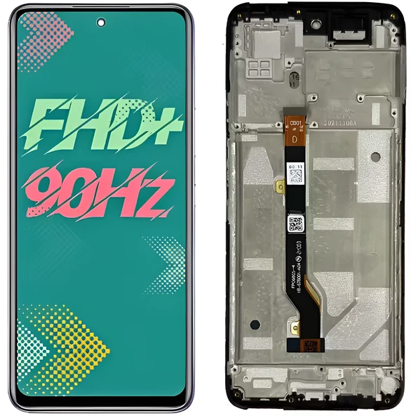 İnfinix Hot 11S X6812B X6812 Uyumlu Çıtalı A Kalite Lcd Ekran Dokunmatik ürün görseli 1