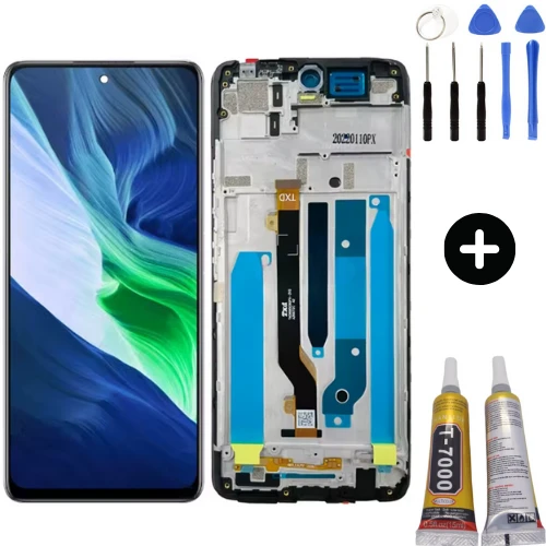 İnfinix Note 10 Pro X695 X695D Uyumlu Çıtalı Lcd Ekran Dokunmatik + Montaj Seti ürün görseli 1
