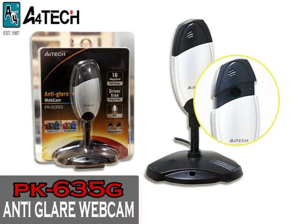 A4 TECH PK-635G ANTI GLARE 480P 640X480 WEBCAM ürün görseli 1