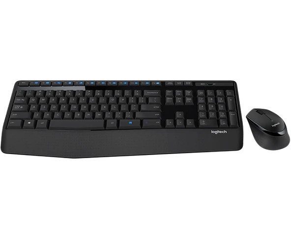 LOGITECH MK345 Q TR MM KABLOSUZ KLAVYE MOUSE SET SİYAH 920-006514 ürün görseli 1
