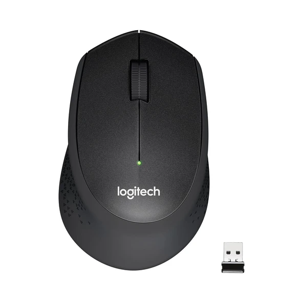 LOGITECH M330 SESSİZ KABLOSUZ USB OPTİK MOUSE SİYAH 910-004909 ürün görseli 1