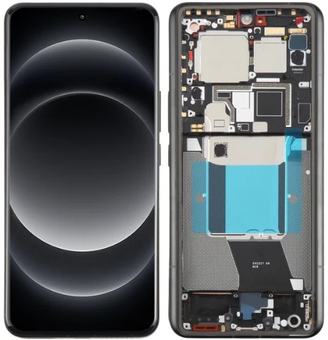 Xiaomi Mi 14 Ultra Uyumlu Çıtalı OLED Lcd Ekran Dokunmatik Siyah ürün görseli 1