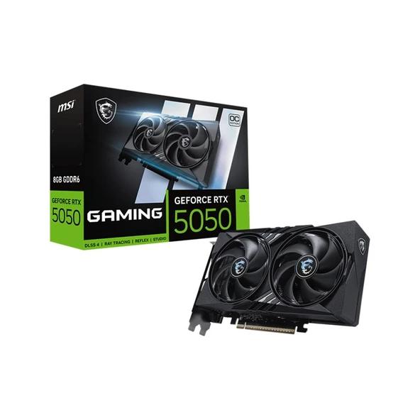 MSI GEFORCE RTX5050 8G GAMING OC 8GB GDDR6 128BIT 1XHDMI 3XDP EKRAN KARTI ürün görseli 1