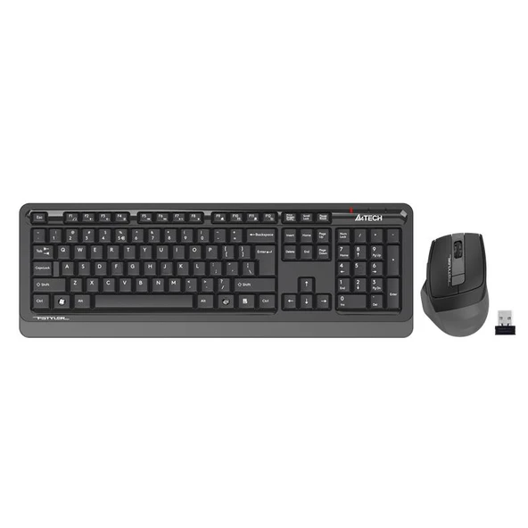 A4 TECH FG1035 GRİ Q MM 2.4G KABLOSUZ KLAVYE MOUSE SET - Resim 2