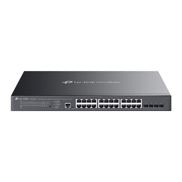 TP-LINK OMADA TL-SG3428XMPP 24 PORT GIGABIT 4X10GE SFP+ L2 YÖNETİLEBİLİR POE SWITCH ürün görseli 1