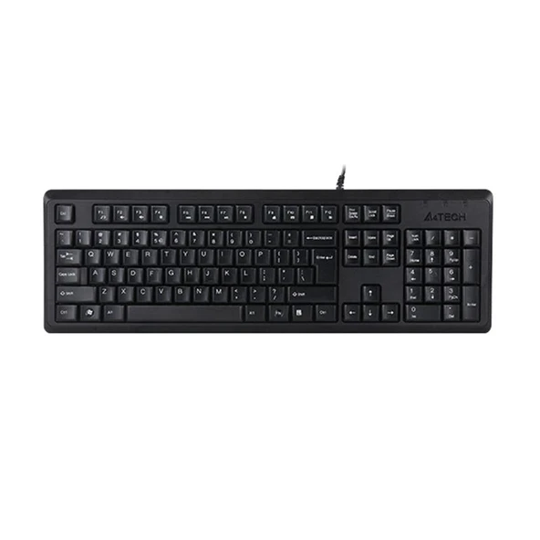A4 TECH KR-92 Q TR MM SİYAH USB KABLOLU KLAVYE ürün görseli 1