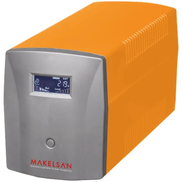 MAKELSAN LION 1200VA 1F/1F (2X7AH) 5/10DK LINE INTERAKTIF UPS ürün görseli 1