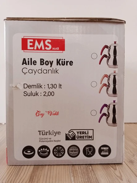 Aile Boy, Büyük çaydanlık "Krom Çelik" - Resim 5