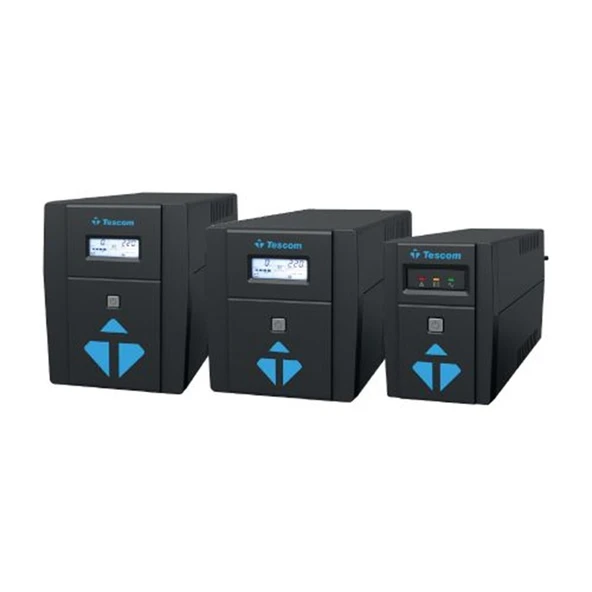 TESCOM LEOAP 1500VA 1F/1F (2X9AH) 5/10DK LCD LINE INTERAKTIF UPS ürün görseli 1