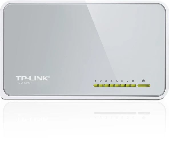 TP-LINK TL-SF1008D 8 PORT 10/100 PLASTİK KASA SWITCH ürün görseli 1