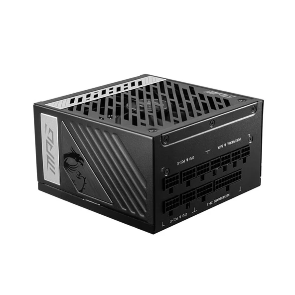 MSI MPG A1000G PCIE5 1000W 80+ GOLD ATX 3.1 PCIE 5.1 POWER SUPPLY ürün görseli 1