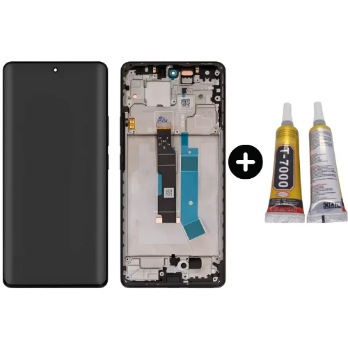 Xiaomi Redmi Note 14 Pro 4G Uyumlu Çıtalı TFT Lcd Ekran Dokunmatik Siyah + B7000 ürün görseli 1