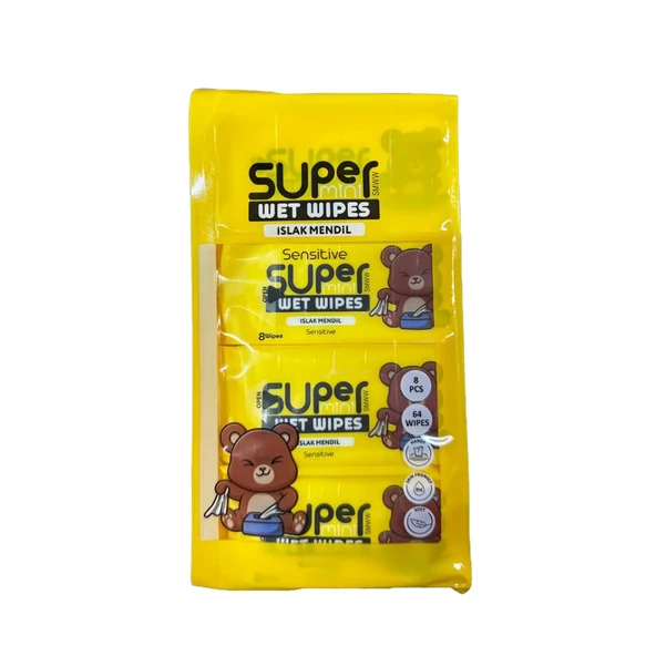 Doyfresh Super 8li Mini Islak Mendil (Sarı) ürün görseli 1