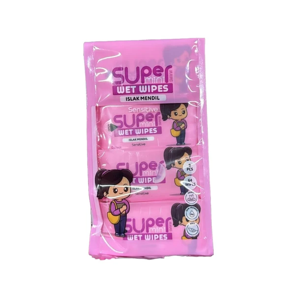 Doyfresh Super 8li Mini Islak Mendil (Pembe) ürün görseli 1