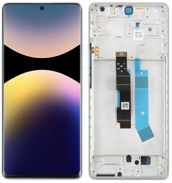 Xiaomi Redmi Note 14 Pro 4G Uyumlu Çıtalı Servis Lcd Ekran Dokunmatik Mavi ürün görseli 1