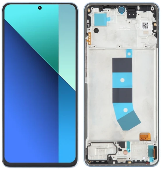 Xiaomi Redmi Note 13 4G Uyumlu Çıtalı Lcd Ekran Dokunmatik Mavi ürün görseli 1